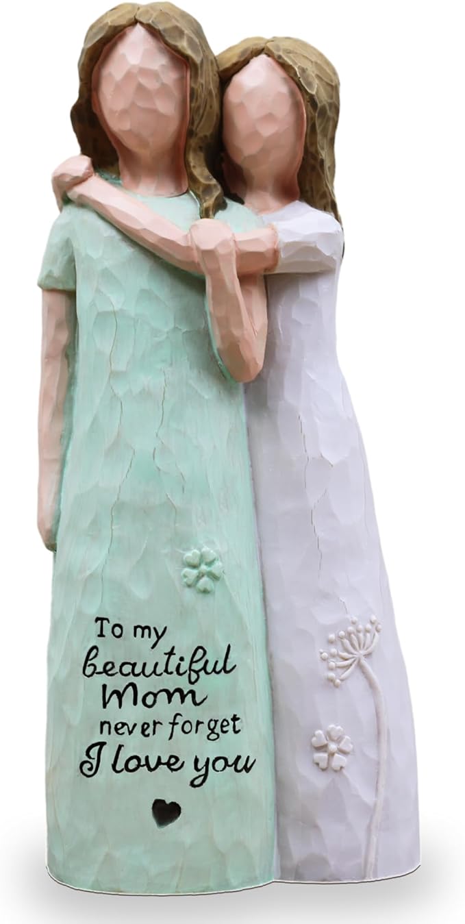 Gifts for Mom, Birthday Gifts for Mom from Daughter, Sculpted Hand-Painted Figurine (Green)