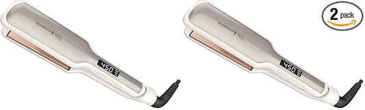 Remington Shine Therapy 2 inch Hair Straightener, Flat Iron Infused with Argan Oil & Keratin, Professional Ceramic Flat Iron for Less Frizz, Shiny & Smooth Hot Styling Tools (Pack of 2)