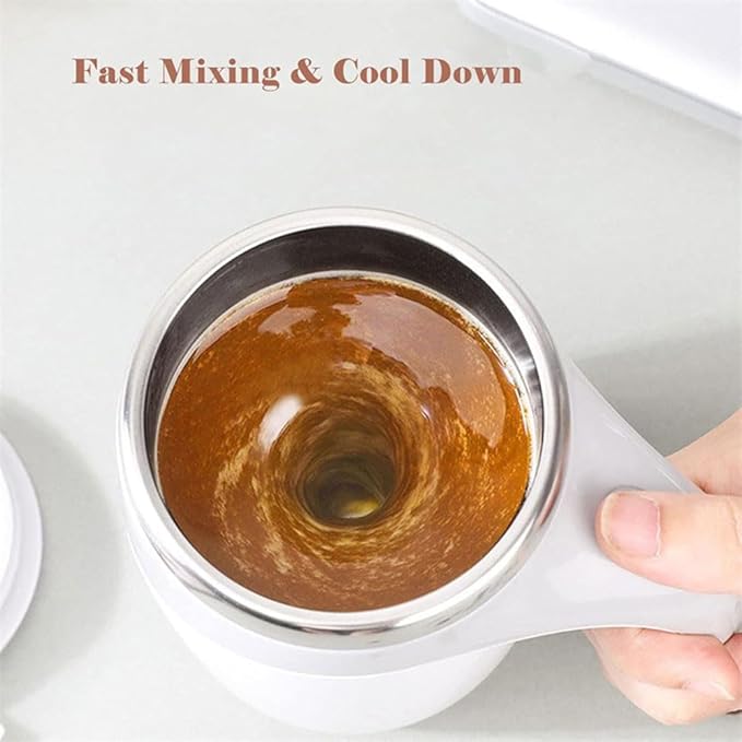 Automatic Magnetic Stirring Coffee Mug, Automatic Coffee Stir Cup, Self Stir Coffee Mug, Self Stirring Coffee Mug, Auto Stirring Coffee Mu (2PcsA)