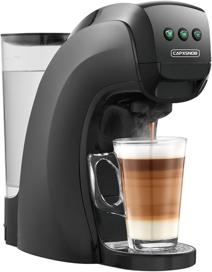 Warriors1 Mini Coffee Maker for Keurig K Cup, Espresso Machine for Nespresso Original, Dolce Gusto Pods, Ground Coffee, 20 Bar Coffee Machine fits kitchens, apartments, dorms, RVs, 28 oz Reservoir