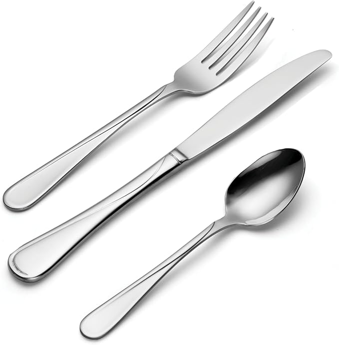 Oneida Flight 12-Piece Stainless Steel Flatware Set, Service for 4
