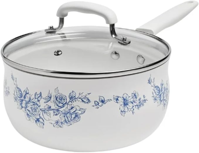 Agatha 12-Piece Aluminum & Ceramic Classic Cookware Set Blue