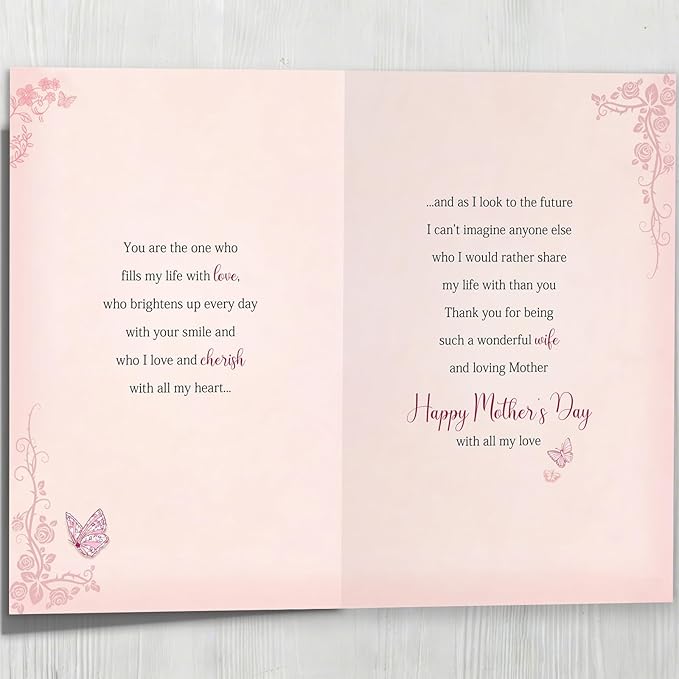 Mother’s Day Card for Wife, Mothers Day Gifts from Husband, Mothers Day Gifts for Wife from Husband