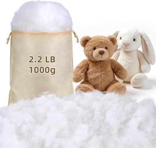 Polyfill Stuffing 2.2LB/1000G, Christmas Decorations Indoor, Artificial Snow White Clouds Cotton for Decoration, Fluffy Snow Blankets for Winter Mantle Village, Nativity