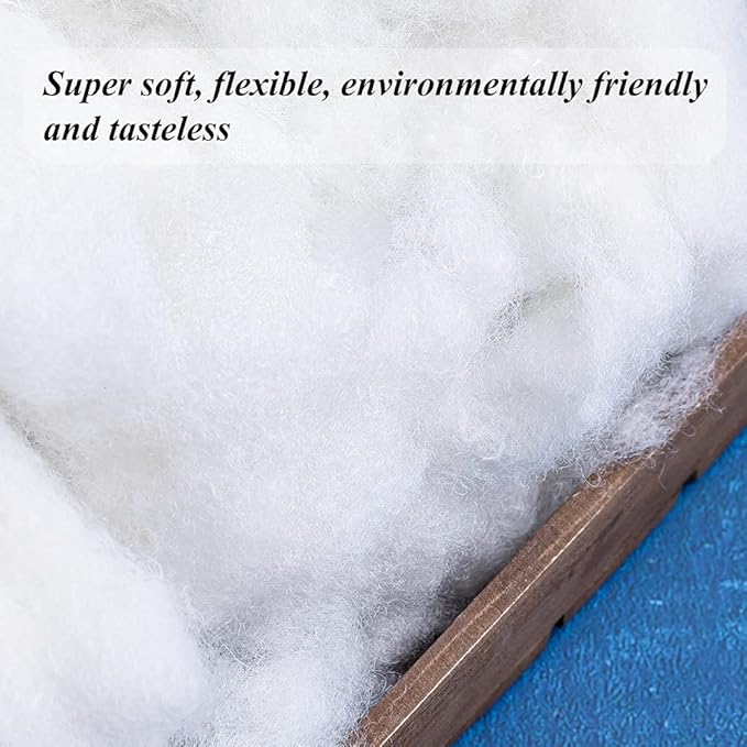 BUTUZE 3.5oz Premium Polyester Fiber Fill, High Resilience Fiberfill Stuffing for Craft, Crochet Animals, Crochet Stuffing, Cotton Stuffing, Recyclable