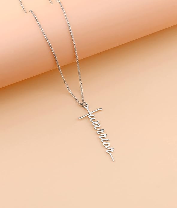 Lcherry Faith Cross Pendant Necklace for Women Religious Christian Jewelry Mother's Day Gifts for Women