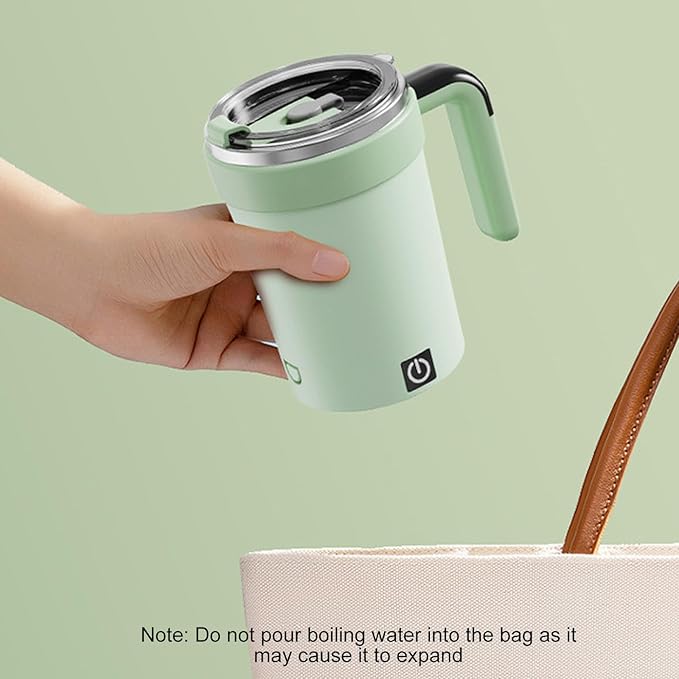 Magnetic Auto Stirring Cup Coffee Protein Shakes Electric Mixer Food Grade Stainless Steel Mixing Mug Detachable