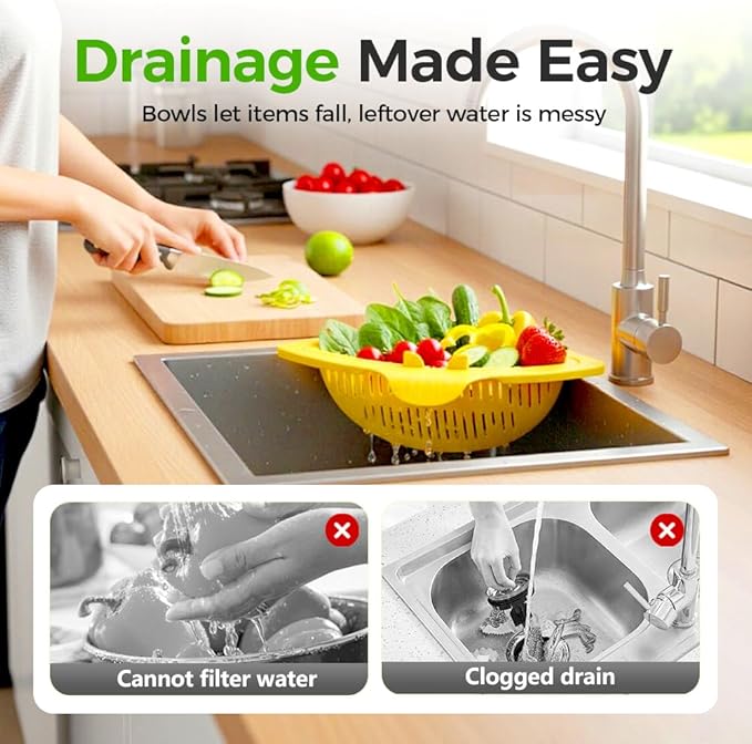 Magnetic Triangle Sink Strainer Basket, 2026 Upgrade Kitchen Corner Drain Rack with Twist-Open Bottom, Metal Sink Food Scraps Filter and Sponge Holder Produce Rinse Basket