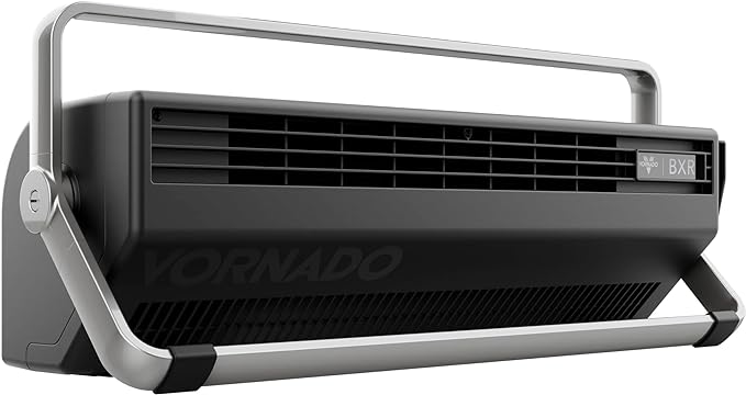Vornado BXR Horizontal and Tower Fan, Multi-Position and Multidirectional High Velocity Fan, Pivoting Carry Handles, 20 Inch, Directs Cool Air Upward, Powerful Cooling, 3 Speed Settings, Black