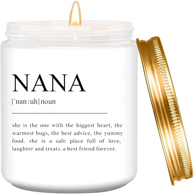 LEIOH Gifts for Nana from Grandkids,Nana Christmas Birthday Gifts,Great Grandma Gift, Best Grandma Gift for Mothers Day Lavender Jar Candle