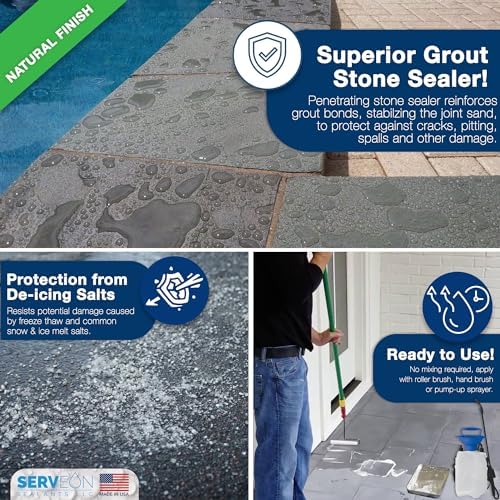 Serveon Sealants Natural Stone Sealer (Clear Natural Finish) 1 Gal