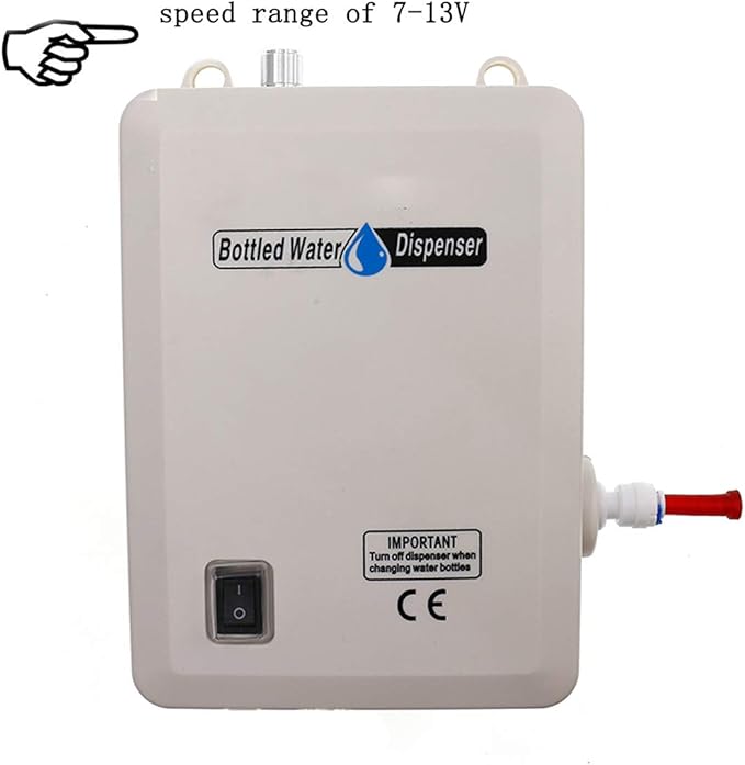 LIYUAN Bottled Water Dispenser Pump System 110V 40psi for Home/Office Kitchen Refrigerator Ice Maker Faucet Coffee/Tea Maker Single Inlet (Bottle Not Included)