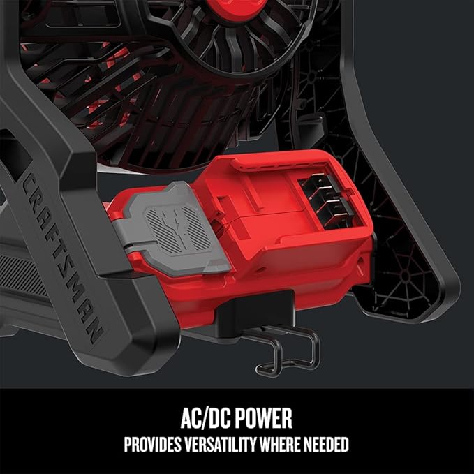 CRAFTSMAN 20V MAX* Cordless Fan, Tool Only (CMCE001B), Red
