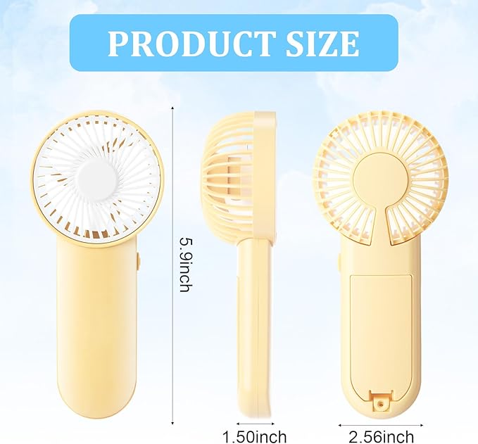 Rossesay 30 Pcs Mini Portable Fan Handheld Battery Operated Portable Small Personal Fans for Summer Travel Beach Indoor Outdoor Cooling Gift (Morandi Color)