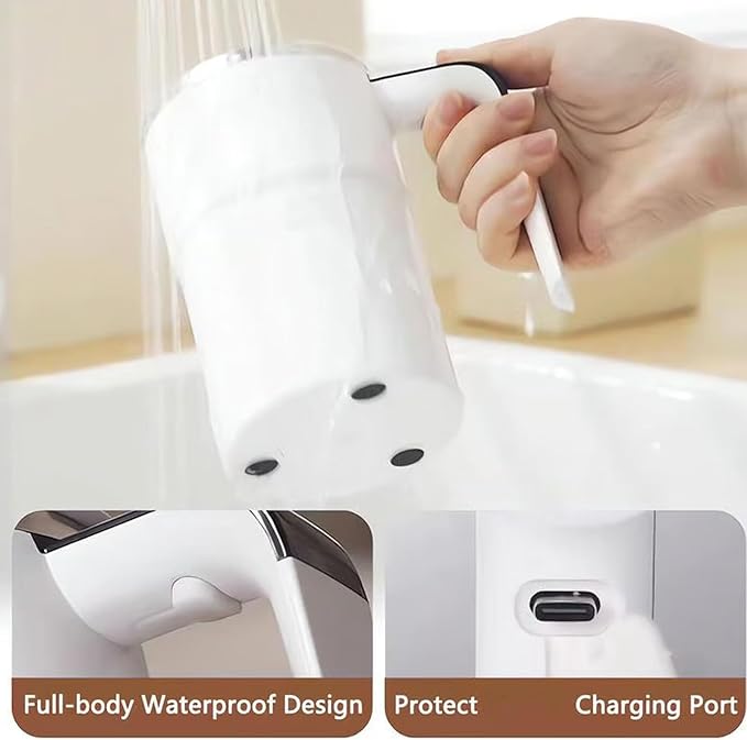 Intelligent Coffee Cup with Lid, 12oz Electric Magnetic Stirring Mug, Automatic Self Stirring Mug (White)
