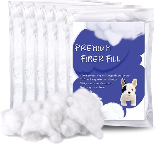 BUTUZE 32oz Premium Polyester Fiber Fill, High Resilience Fiberfill Stuffing for Craft, Crochet Animals, Part Pillow Comforter DIY, Recyclable