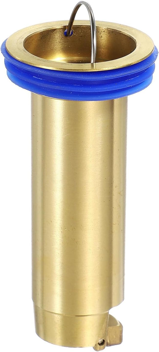 uxcell Odor Proof Floor Drain, 3.5" Brass Floor Drain Cover Shower Plug Drain Backflow Preventer Suitable for Pipes Tubes Bathroom Kitchen, Gold