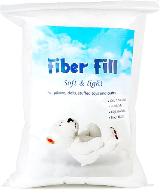 Jmuiiu Polyester Fill, 3.5oz-70.5oz Premium Polyester Fiberfill, Stuffing for Stuffed Animals, Recycled Polyester Fiber, High Resilience Polyfill Stuffing Fluff Fiberfill for Pillow Filling,Crafts