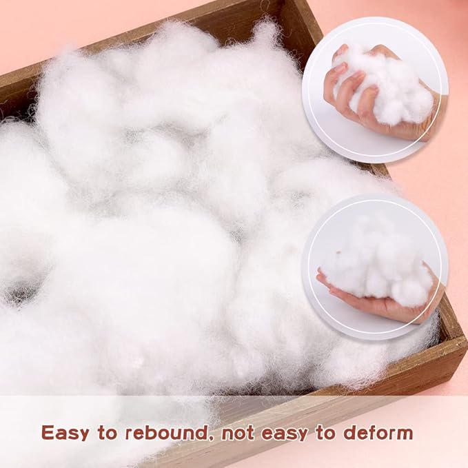 BUTUZE 21oz Premium Polyester Fiber Fill, Polyfill Stuffing High Resilience Fiberfill Stuffing for Craft, Crochet Animal, Part Pillow Comforter DIY, Recyclable