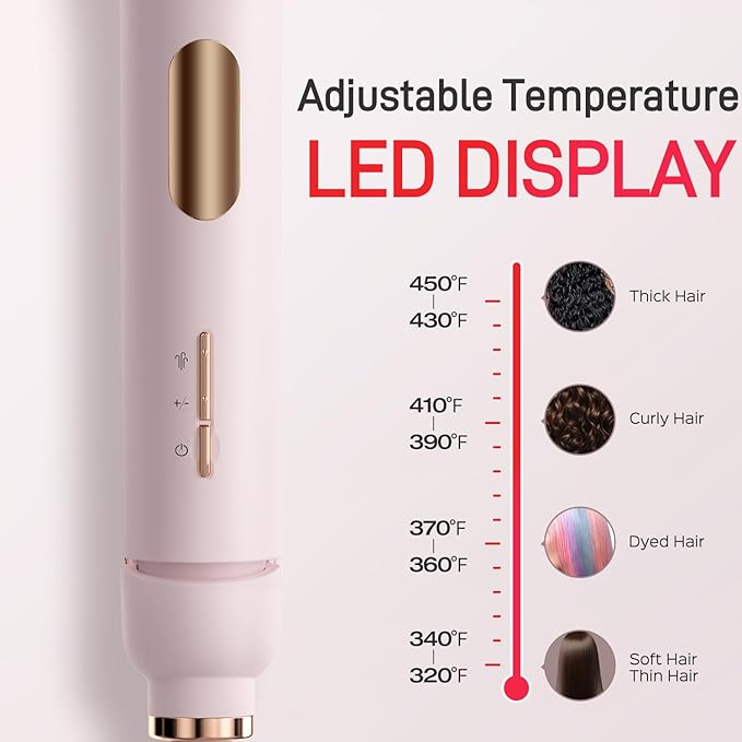 Steam Flat Iron Straightener LENA H11, Professional Salon Styling Tool with Titanium Vapor Plates, Super Straightening Effect, Adjustable Temps for All Hair Types, LED Display, Dual Voltage