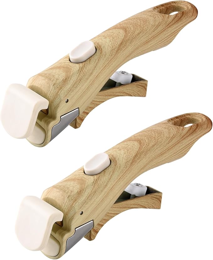 Wayona 2 Pack Removable Handles for Pots and Pans - Universal Detachable Pan Handle Replacement - Heat-Resistant Plastic, Stainless Steel, Silicone - Wood-Like