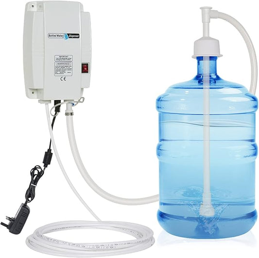TDRRICH Bottled Water Dispensing Pump System Single-Tube for Fridge, Drinking Electric Water Pump for Coffee Machine 5 Gallon 25W Pressure 60PSI Flow 2.5L Speed 2950 Suitable for Homes Offices Bars