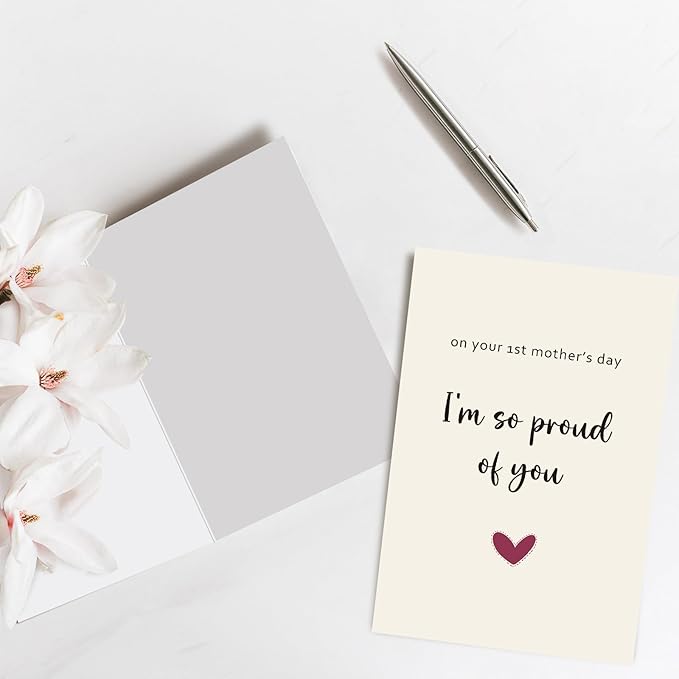 First Mother's Day Card, Mothers Day Card for New Mom, 1st Mother's Day Card, On your 1st Mother’s Day, I’m So Proud of You