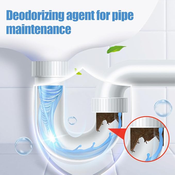 2026 Upgraded Sink and Drain Cleaner, Multi-functional Powerful Pipe Unclogging Agent Drains Cleaner Fast Foaming for Kitchen Toilet and Pipes Cleaning Tool (1Set)