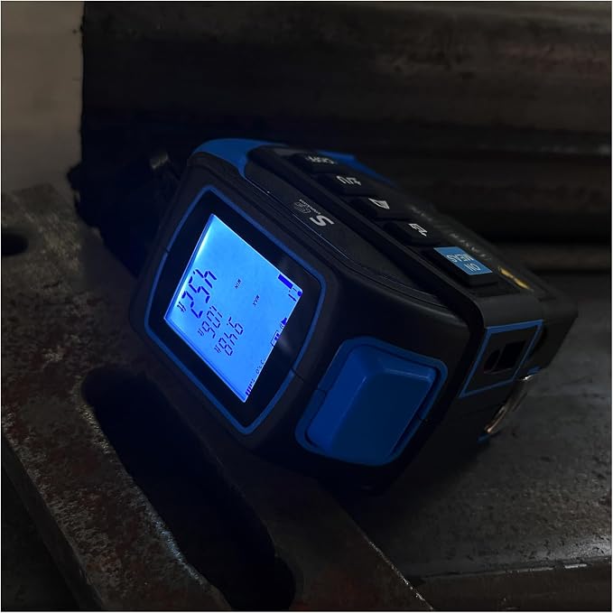 4-in-1 Laser Tape Measure with Laser Level Crosshairs |130ft/40m Laser Distance+16ft/5m AutoLock Tape |Backlit LCD Display (Ft/Inch/M/mm) |for DIY,Construction, Interior Design