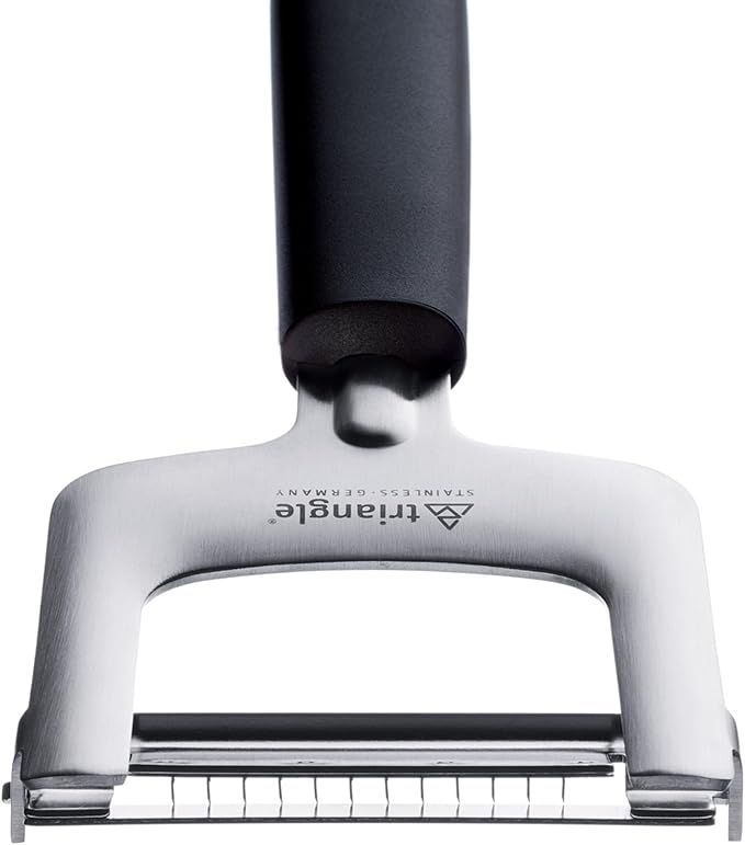 triangle 3-Piece Julienne Cutter - Includes Three Interchangeable, Ultra-Sharp Stainless Steel Blades - Creates Thin to Thick Slices - GreenGrip Handle - Dishwasher Safe