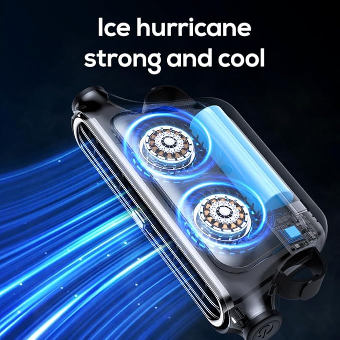 2-Pack Rechargeable Car Seat Fans – 3000mAh Battery Operated Clip-On Cooling Fans with 3 Speeds & Adjustable Angle – Quiet Portable Air Circulator for Kids, Pets, Camping & Travel