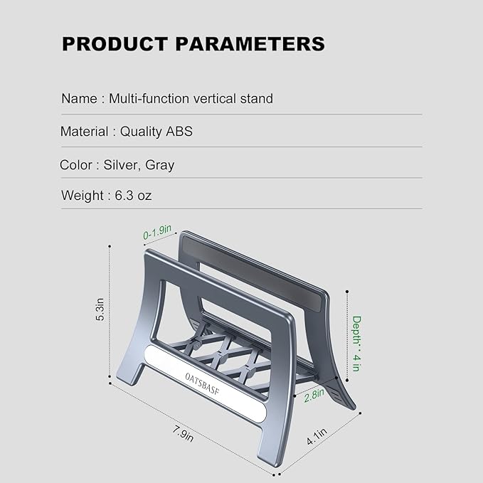 Cutting Board Rack, Auto Width Adjustable Holder Stand for Countertop & Cabinet (Gray)