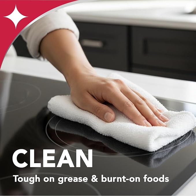 Weiman 6-Pack Cooktop Cleaning Spray – Cooktop & Oven Cleaner for Streak & Residue Free - Non-Abrasive Degreaser Safe for Glass & Ceramic