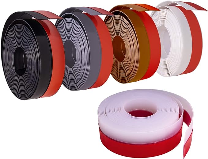 TORRAMI Wide Silicone Weather Stripping 3 inch Width 20 Feet Length, Draft Stopper Seal for Barn and Garage Door Under Bottom,Top, Sides, Brown