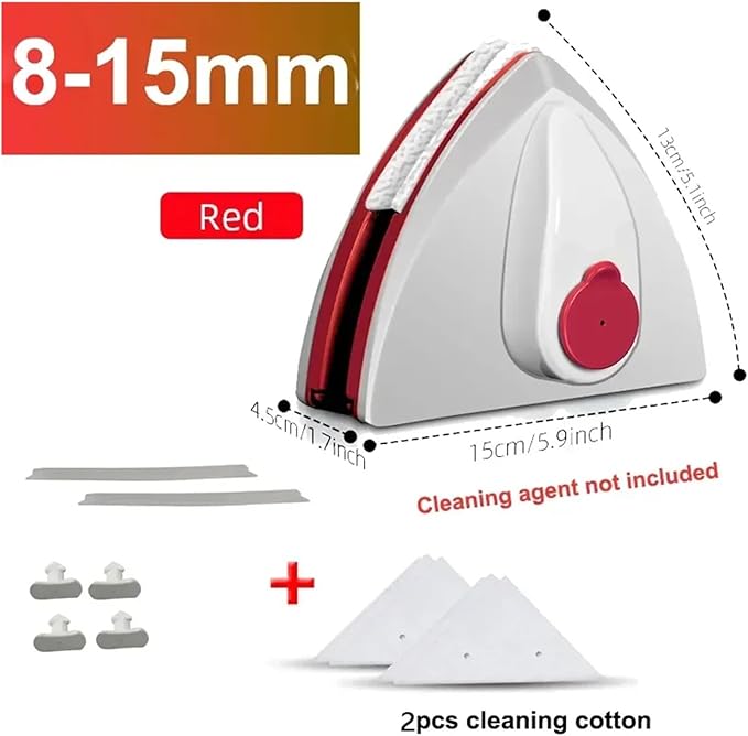 window washer tool， Double-Side Magnetic Windows Cleaner Automatic Water Dispending Glass Brush Wiper Robot Household Cleaning Tools,for home(8-15mm)