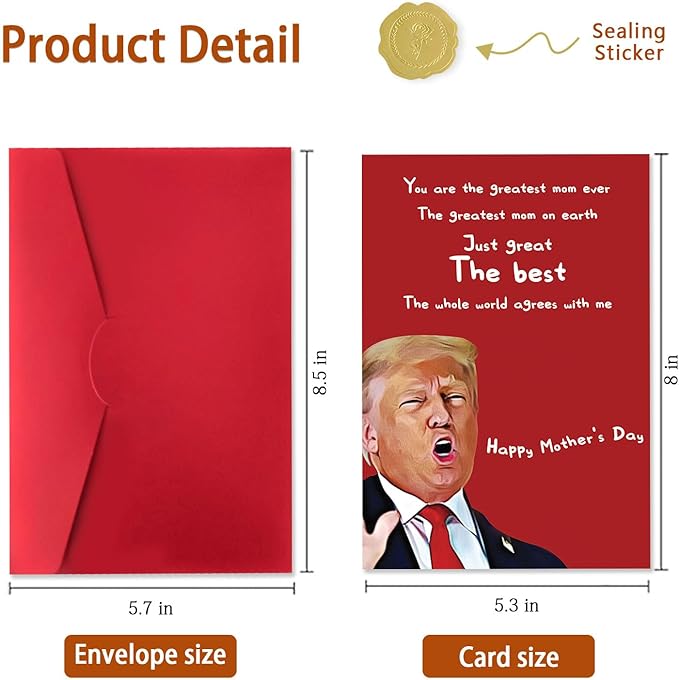 Funny Mothers Day Card Gifts for Mom Grandma Wife, Happy Mothers Day Gifts for Mom, Great Mother's Day Card from Daughter Son