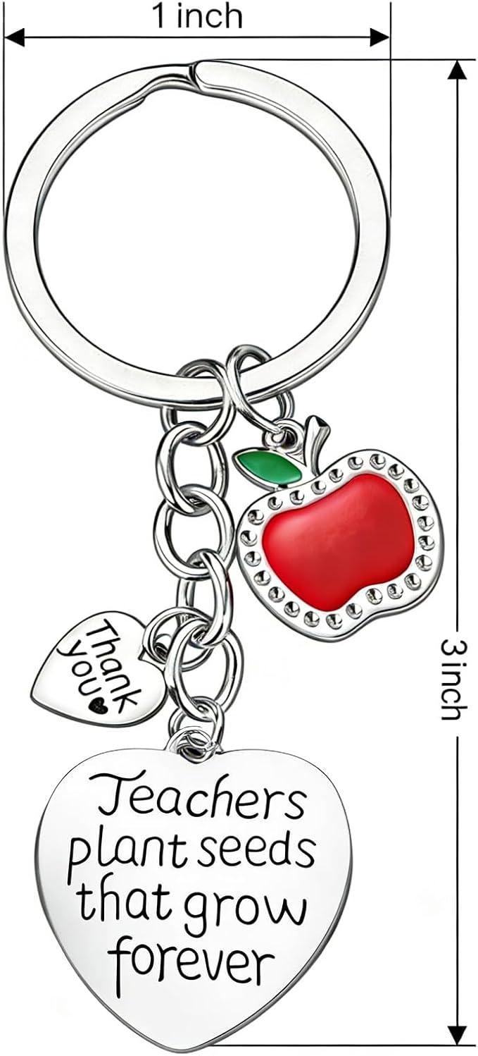 Personalized Teacher Appreciation Gifts for Women/Men, Custom Keychain for Teacher, End of Year Teacher Gifts, Teacher Retirement Gifts 2026