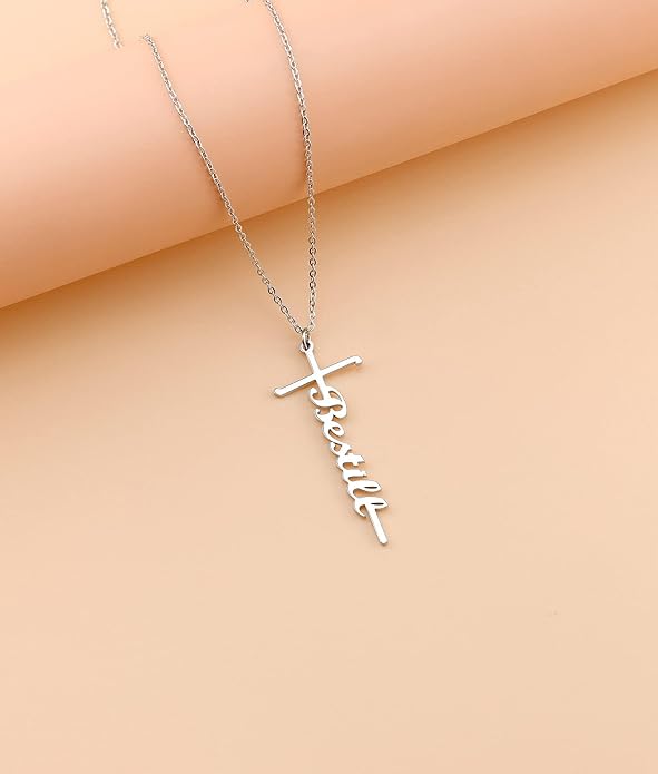 Lcherry Faith Cross Pendant Necklace for Women Religious Christian Jewelry Mother's Day Gifts for Women