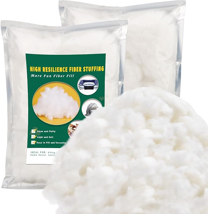 12.35oz/350g Polyfill Stuffing for Stuffed Animals, Pillow Stuffing, Premium Polyester Fiber Fill for Crafts, Couch Pillows and DIY Decorations