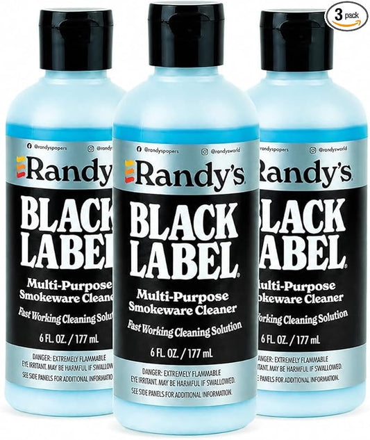 Randy’s Black Label Cleaner, 6fl oz (3-Pack) – Multipurpose Surface Cleaner for Glass, Metal & Ceramic – Glass Top Stove Cleaner, Streak-Free Finish, Residue-Free, Fast-Drying Formula (6 FL Oz)