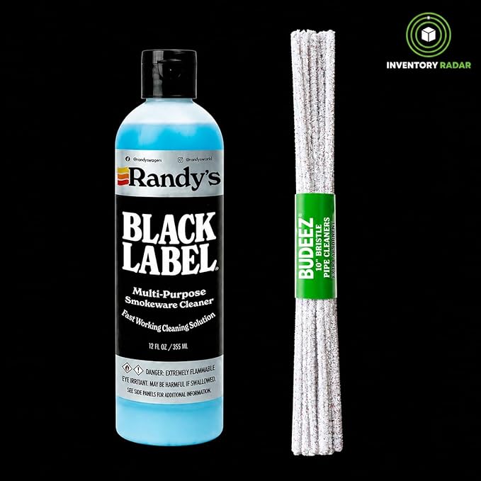 Randy’s Black Label Cleaner, 12 fl oz (6-Pack) – Multipurpose Surface Cleaner for Glass, Metal & Ceramic – Glass Top Stove Cleaner, Streak-Free Finish, Residue-Free, Fast-Drying Formula