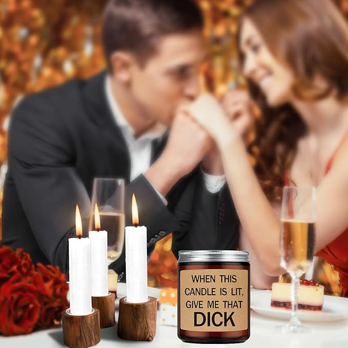 Funny Gifts for Men,Him - Birthday Gift for Fiance,Couple,Husband - Valentines Day Gifts for Him,Naughty Fathers Day Anniversary Engagement Gift for Husband,Lavender Scented Candles