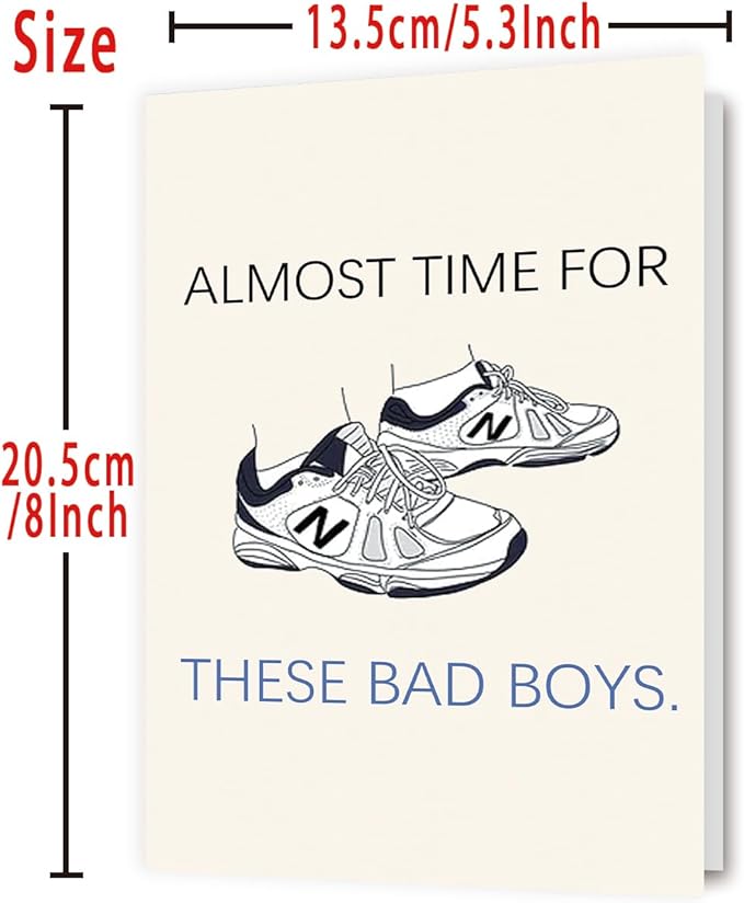 Funny Father's Day Card for Husband, New Dad Gifts from Wife, First Time Dad Gifts Hilarious Shoes