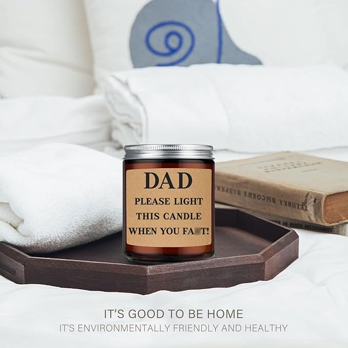 Fathers Day Dad Gifts from Daughter Son,Christmas Birthday Gifts for Step Dads Father in Law Him Bonus Daddy,Gift for Men Papa Grandpa Uncle Stepdad lavende Scented Candles
