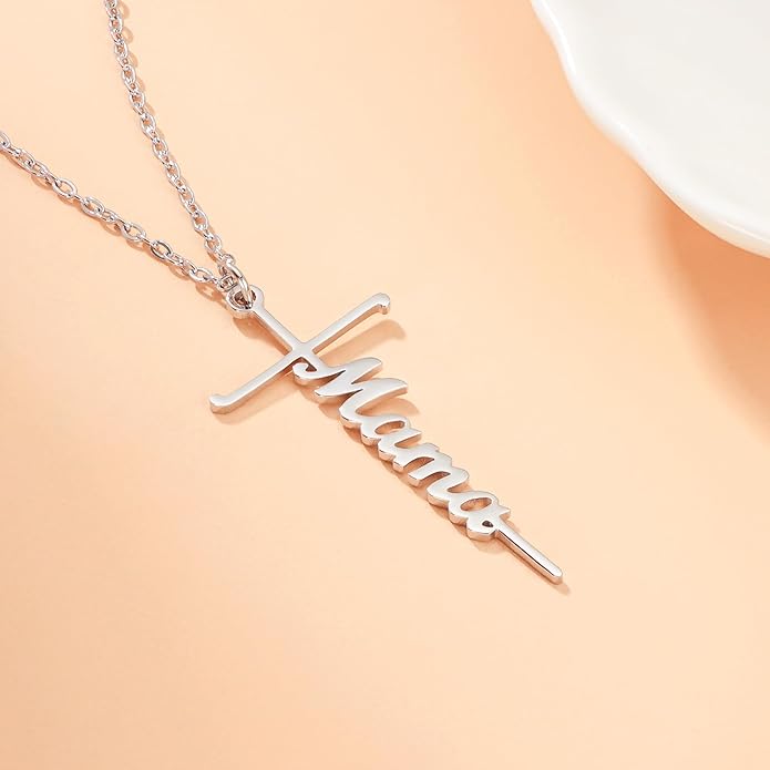 Lcherry Faith Cross Pendant Necklace for Women Religious Christian Jewelry Mother's Day Gifts for Women
