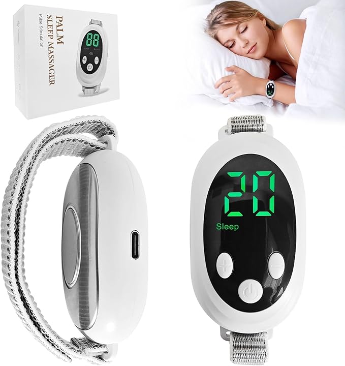 Handheld Sleep Aid Device, Anxiety Device, Relief Anxiety Help Sleep, Promotes Rest, USB Rechargeable，Microcurrent Relaxation Tool, USB Rechargeable, for Adults