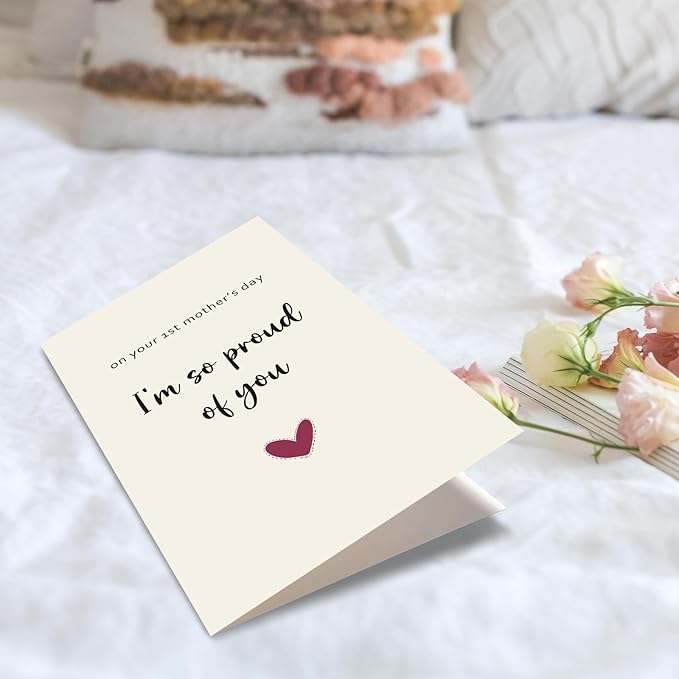 First Mother's Day Card, Mothers Day Card for New Mom, 1st Mother's Day Card, On your 1st Mother’s Day, I’m So Proud of You