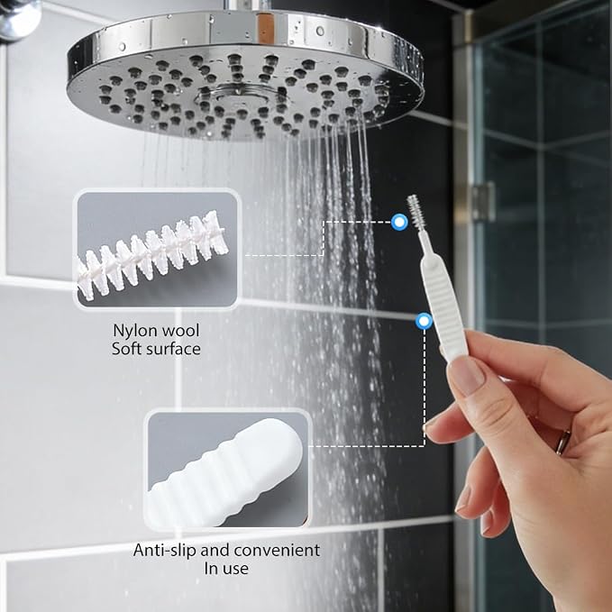 Shower Head Cleaning Brush for Small Hole, 2026 Upgrade Gap Hole Anti-Clogging Cleaning Brush, Multifunctional Shower Head Cleaning Brushes for Household Bathroom (10 Pcak)