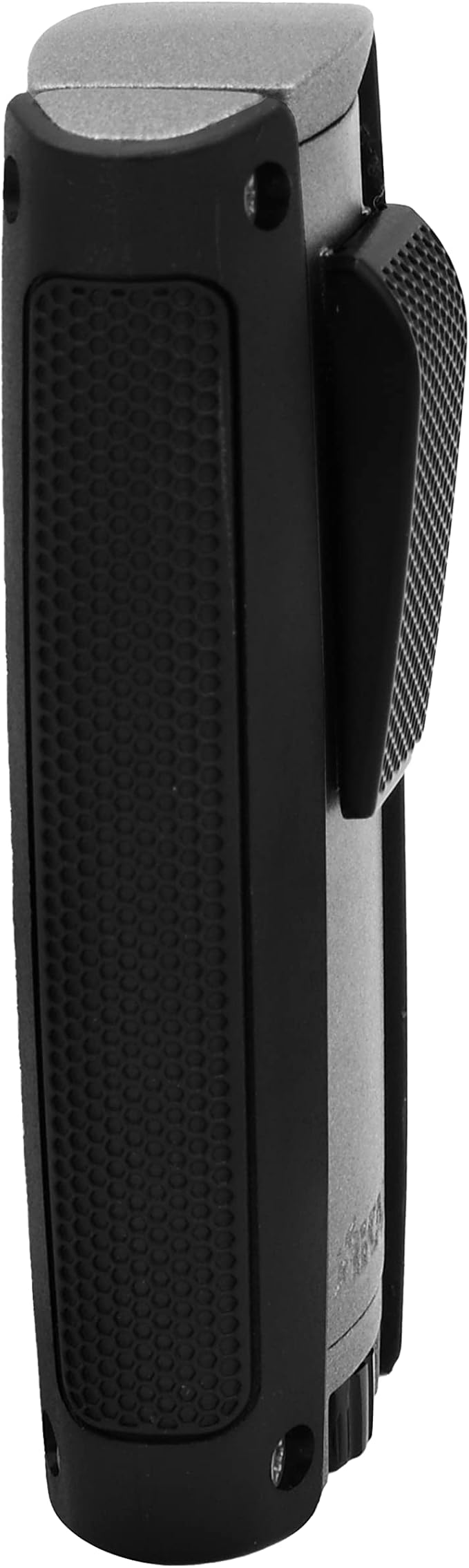 Xikar Turismo Double Jet Flame Cigar Lighter, Attractive Gift Box, Pocket-Friendly, Protective Flip-Lid, Over-Sized Fuel Tank, Matte Gray