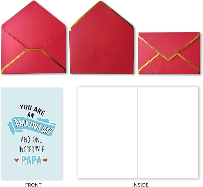 Ziwenhu Happy Fathers Day Cute Card for Dad,Special Father’s Day Card from Children,Amazing Dad Card,Birthday Card for Daddy,Papa Fathers Day Card,Dad Gift from Daughter Son Wife…